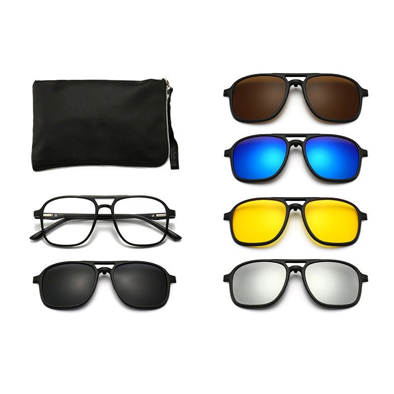 6 in 1 Polarized Sunglasses
