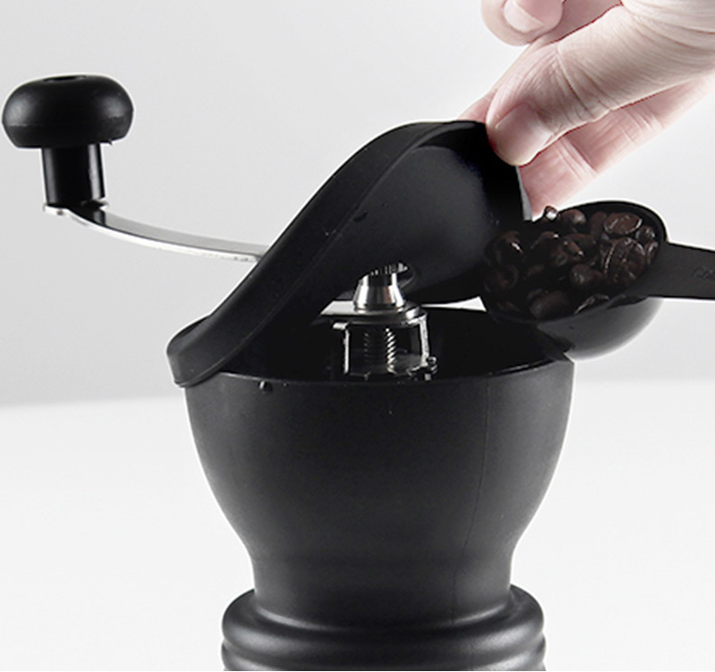 Hand grinder coffee machine