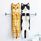 Cat Hand Towels Long Cat Shape Wipe Handkerchiefs Bath Towels For Bathroom Kitchen