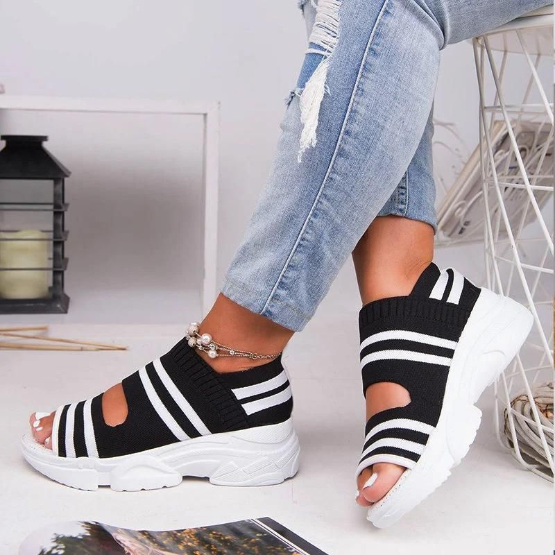 Casual Women Breathable Wedge Comfy Sandals - Fit Most Width Foot Sandals