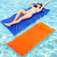 Inflatable Pool Mat Float Lounger with Headrest, 2 Pack