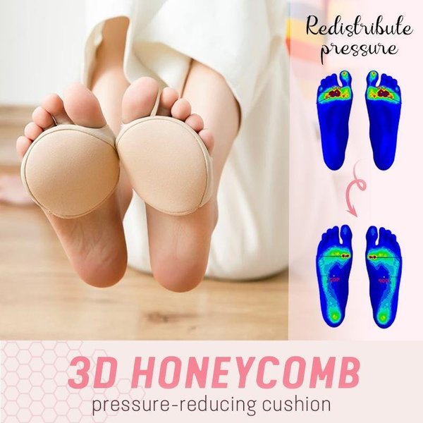honeycomb fabric forefoot pads
