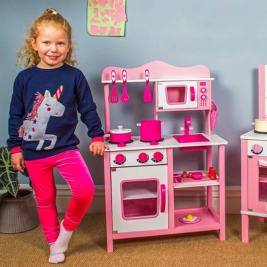 Premium Kids Pretend Play Room Kitchen Cooking Set