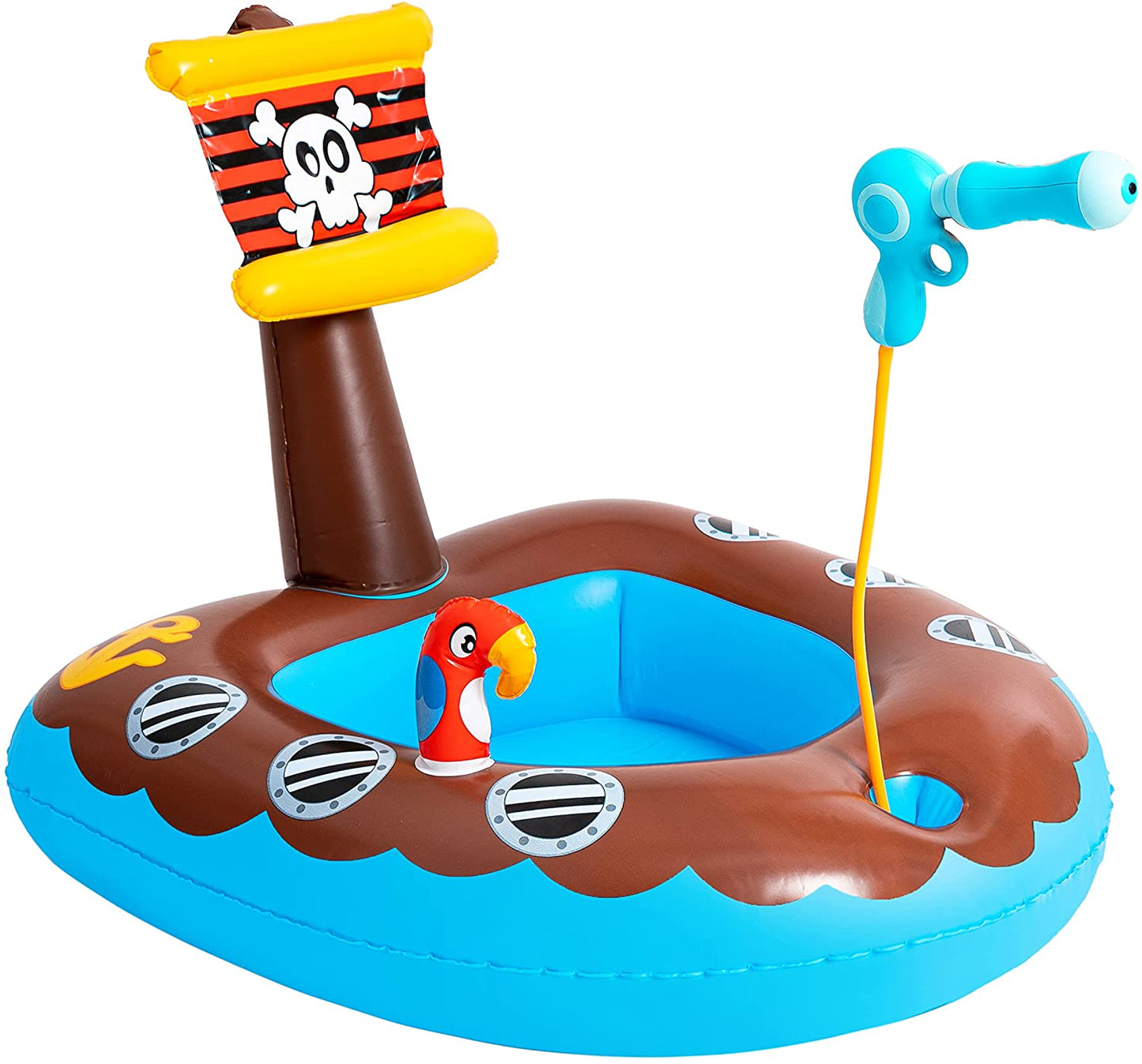 Inflatable Pirate Ship Float with Water Gun