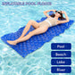 Inflatable Pool Mat Float Lounger with Headrest, 2 Pack
