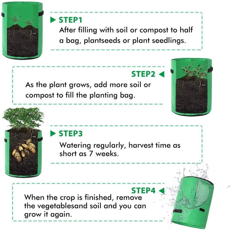 Vegetable Grow Bags Green