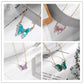 Girl Fantasy Glass Crystal Butterfly Necklace