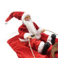 ZIERSO Lovely Christmas Pet Clothes Santa Claus Riding Pet Cosplay Costumes