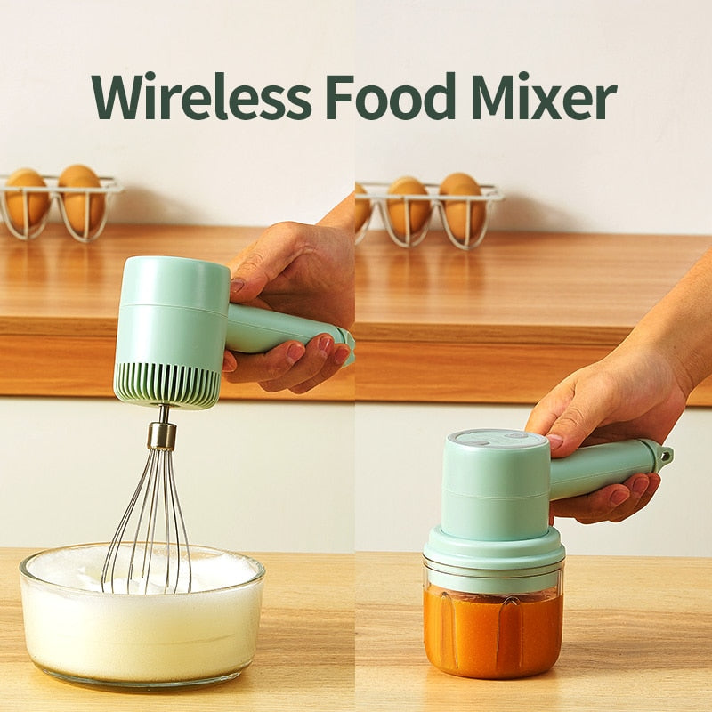 Wireless Electric Food Mixer Blender 3 Speed