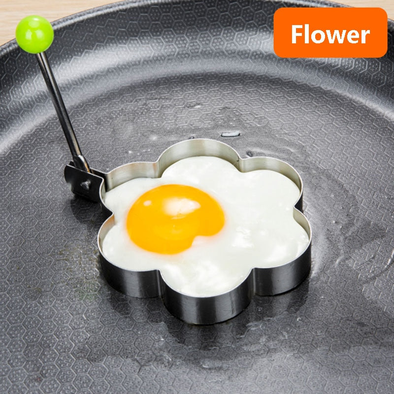 Stainless Steel 5Style Fried Egg Pancake Shaper Omelette Mold Mould Frying Egg Cooking Tools Kitchen Accessories Gadget