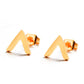 Multiple Golden Stainless Steel Cute Stud Earrings for Women