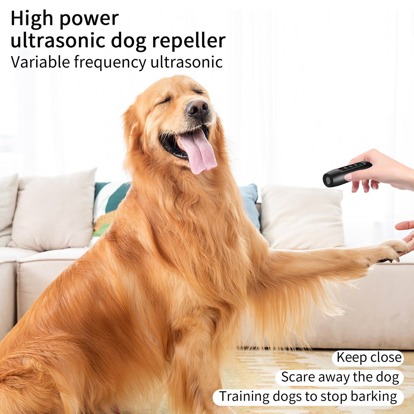 Dog Anti Barking Training Rechargeable Device 3 modes