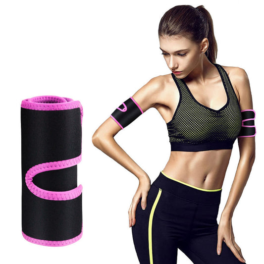 Arm Trimmers Sauna Sweat Bands 2-Pack with Adjustable Straps