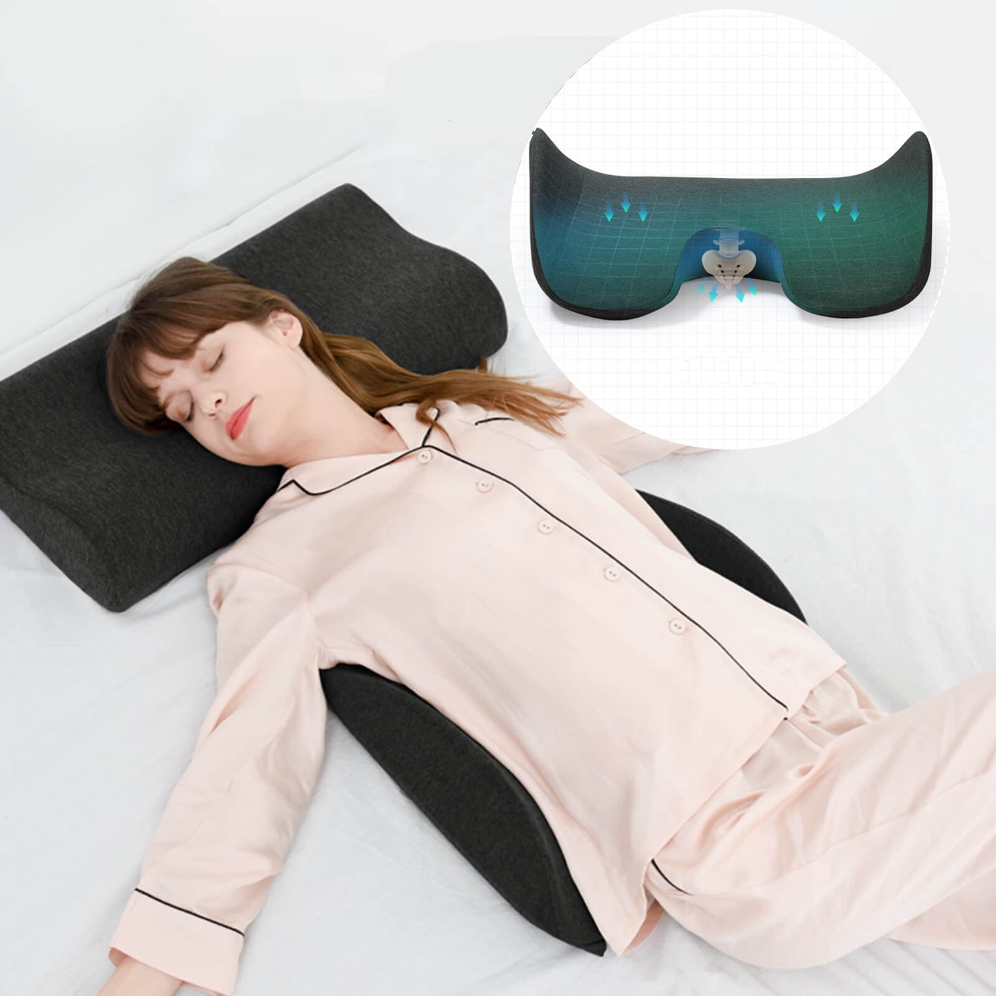 Memory Foam Lumbar Support Pillow for Sleeping
