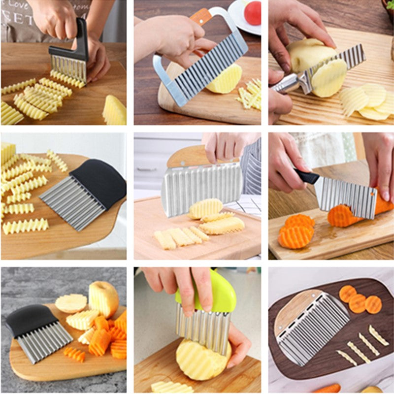 Potato Cutter Chips French Fry Maker Peeler Cut Kitchen Accessories