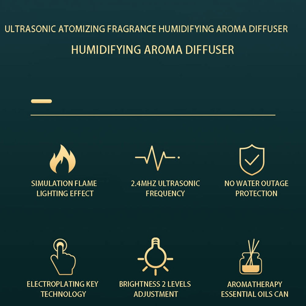Ultrasonic Humidifier | Essential Oil Aromatherapy Diffuser