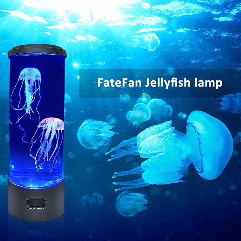 LED Aquarium Jellyfish Lamp Night Light