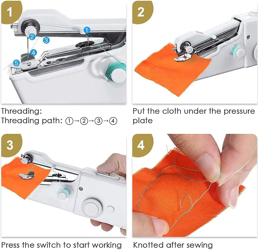 Electric Handy Stitch Mini Portable Handheld Tailor Sewing Machine