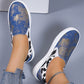 Women's Slip-Ons Plus Size Canvas Shoes Flat Heel Round Toe Casual