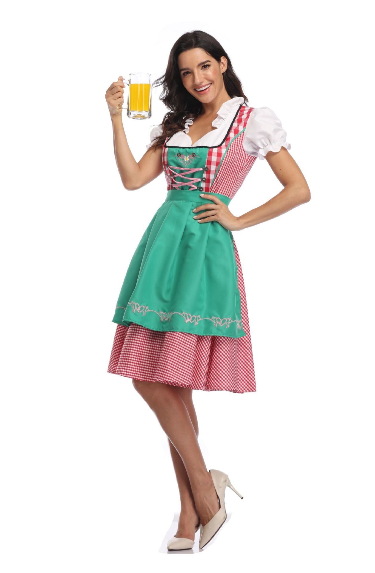 Oktoberfest Beer Women's Dress Apron Ethnic Style Dress