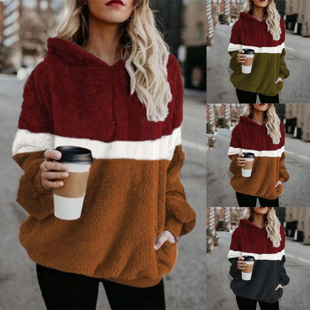Women's Pullover Sweatshirt Pocket Quarter Zip Sports 3D Print Fleece Streetwear Hoodies Sweatshirts