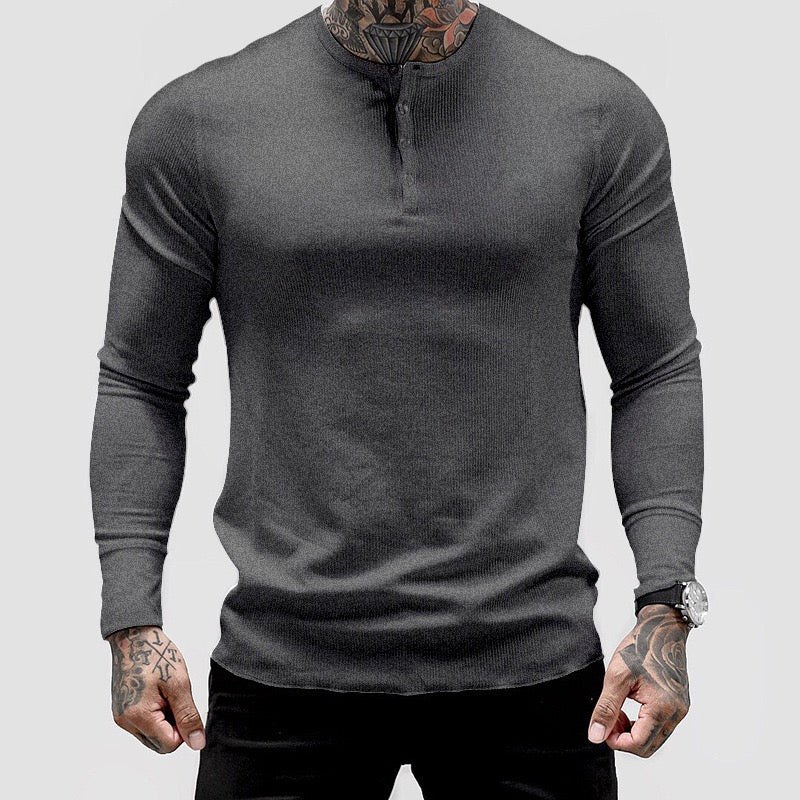 Men's T shirt White Long Sleeve Street Daily Tops Fashion Casual Comfortable