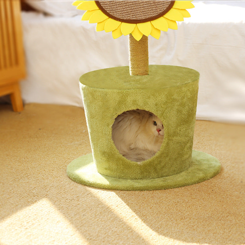 ZIERSO Lovely Caves 29.5-in Sunflower Scratching Post