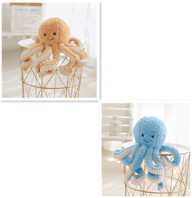 Lovely Simulation Octopus Pendant Plush Stuffed Toy Soft Animal Home Accessories Cute Doll Children Gifts