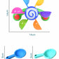 Children's Bathing, Turning, Windmill With Spoon, Baby Shower, Play Water, Rainbow Windmill, Shower, Water Play Toy