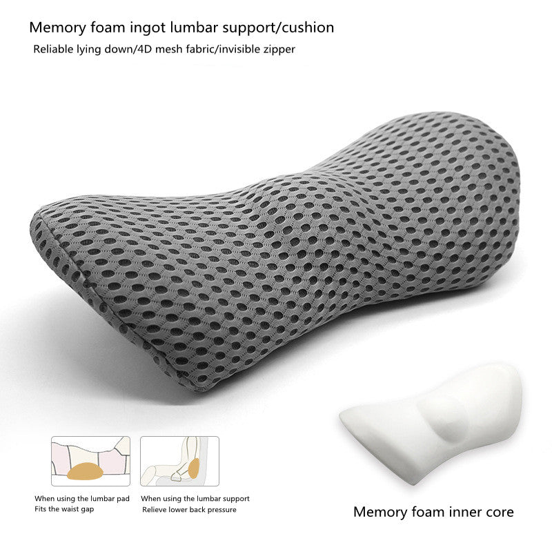 Lumbar Support Pillow For Side Sleepers Pregnancy Relieve Hip Coccyx Sciatica Pain Machine Chair Back Cushion Waist Car Seat