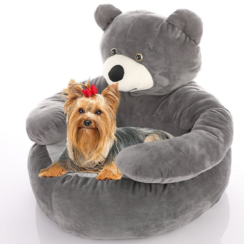 Cute Bear Hug Pet Bed