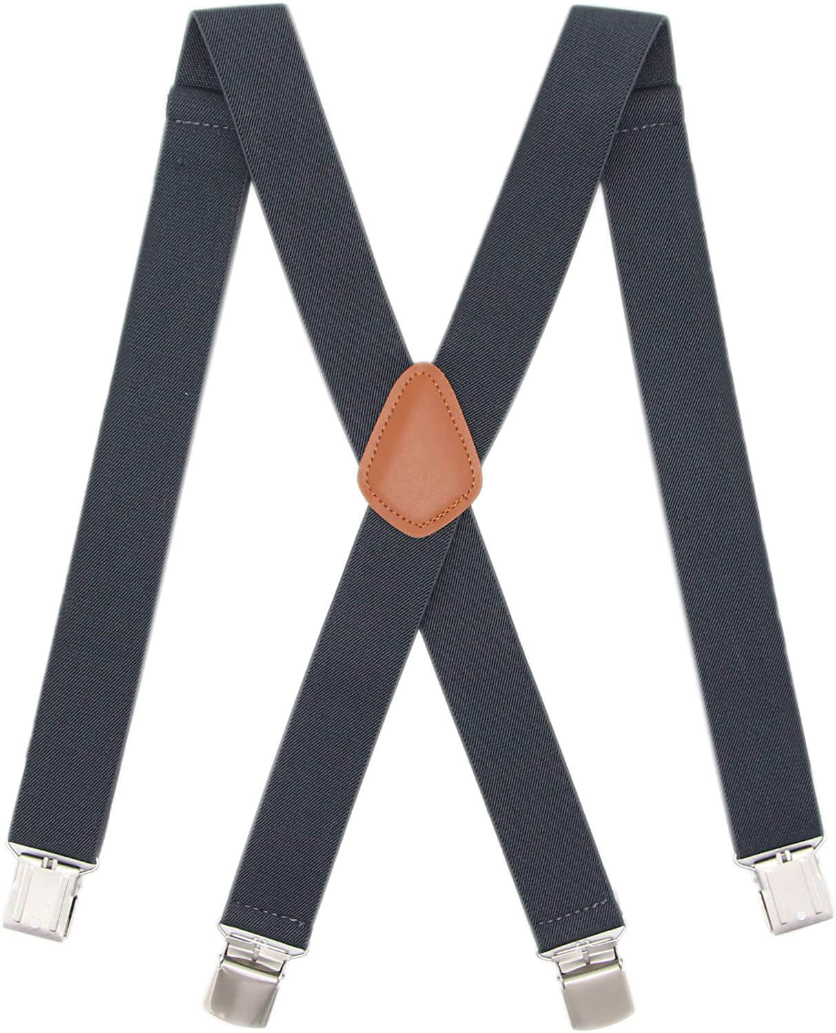 Men’s Heavy Duty X- Back Suspenders-Adjustable Size, Long & Elastic Braces