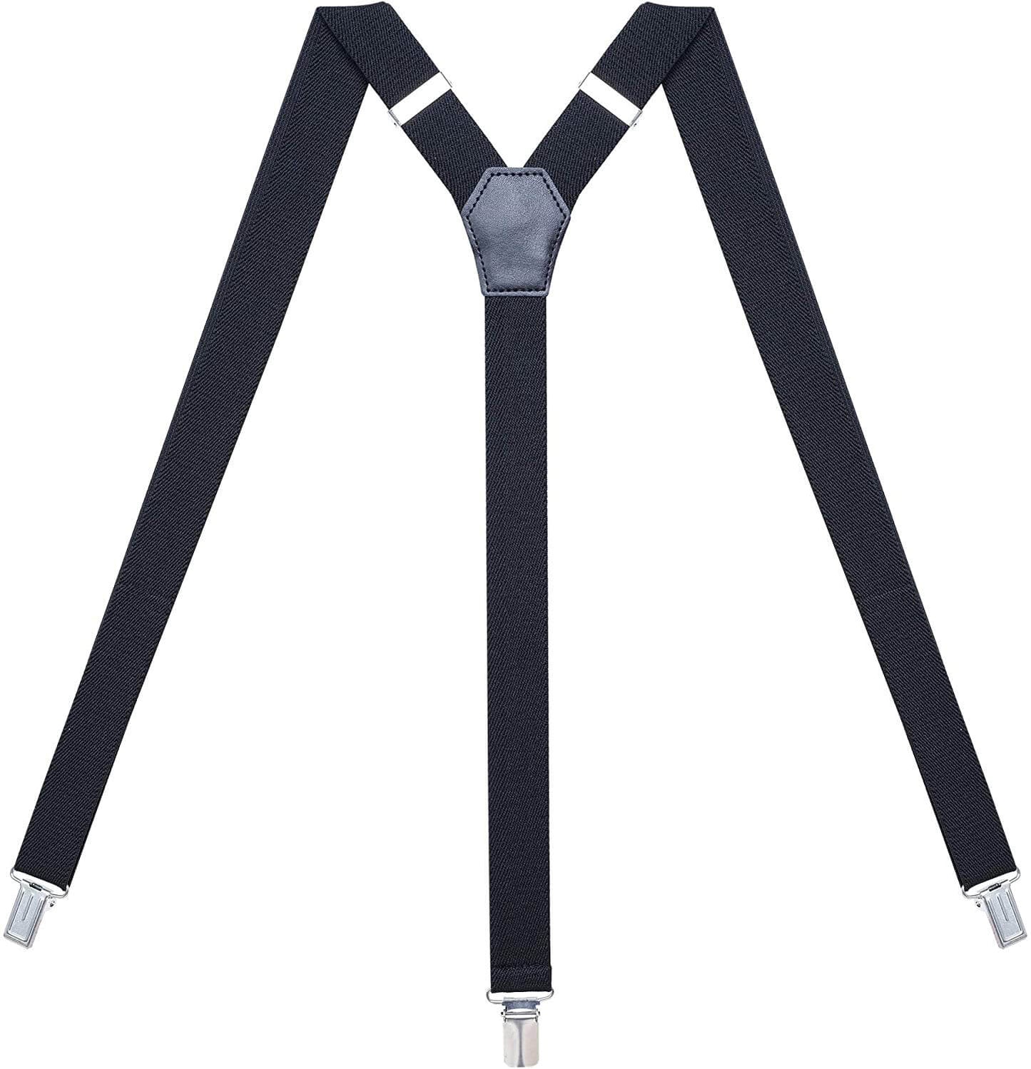 Womens Suspenders – Y Back Style – 1" Width - Comfortably Adjustable Elastic Straps and Metal Clips