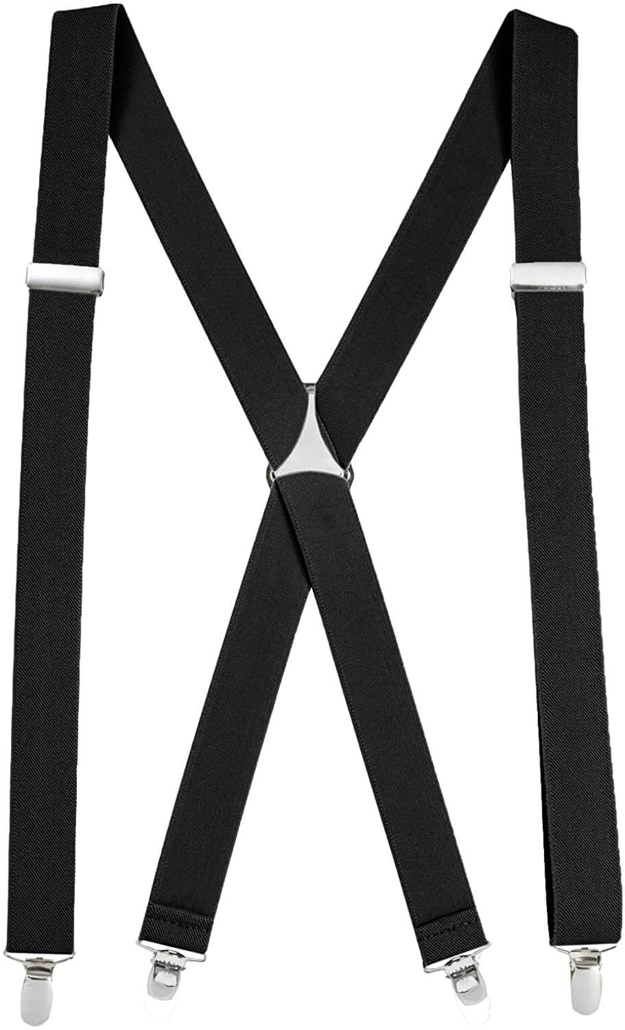 Suspenders for Women Elastic X-back Adjustable Straight Clip on