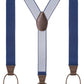 Mens Button End Suspenders 49 Inch Y-Back Adjustable Elastic Tuxedo Suspenders