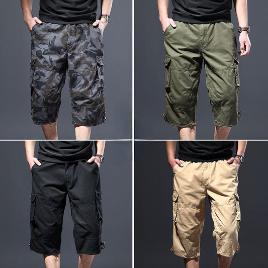 Men Pants Cropped Trousers Pants Casual Chino Pant