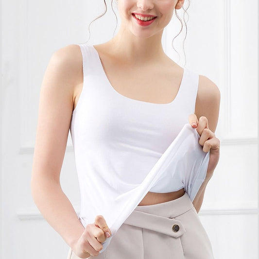 Women Singlet Camisole Inner Tank Shirt Casual Plain Top Plus Size Undershirt
