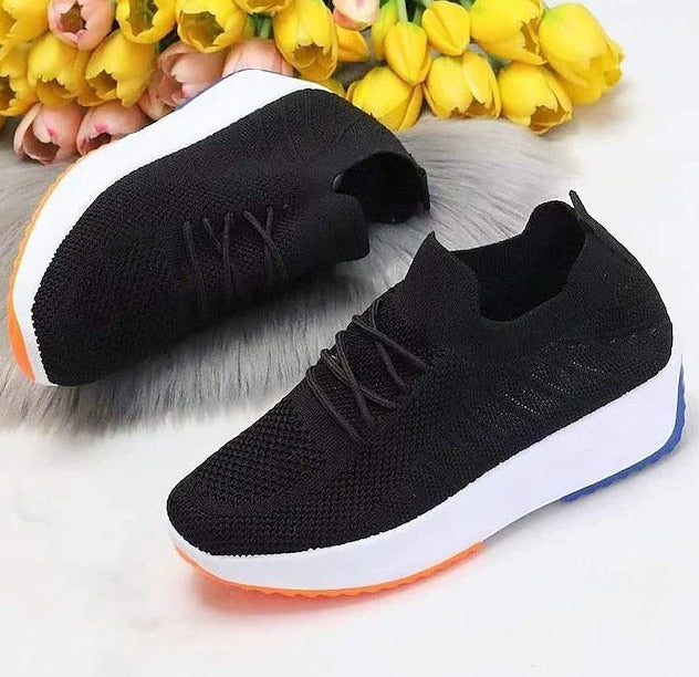Women's Trainers Athletic Shoes Plus Size Platform Round Toe Casual Daily Loafer Spring Summer Solid Colored White Black Gray