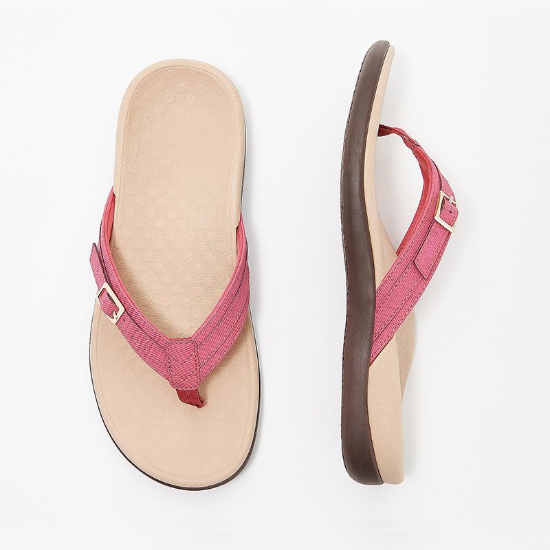 Women's Flip-Flops Flat Sandals Flip-Flops Plus Size Flat Heel Basic Casual Home Daily Outdoor Faux Leather Summer