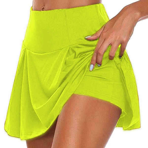 Women's Tennis Skirts Yoga Shorts Yoga Skirt 2 in 1 Seamless Quick Dry Lightweight Bottoms Plus Size Sports Activewear Stretchy