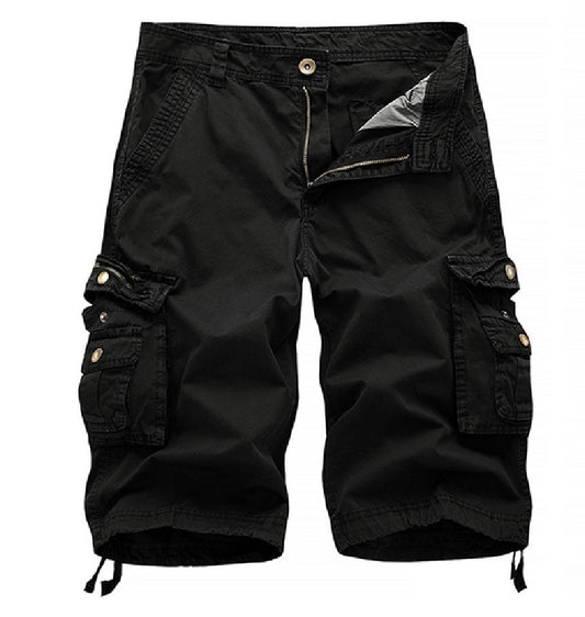 Men's Classic Streetwear Shorts Tactical Cargo Cargo Shorts Knee Length Pants Daily Wear Going out Solid