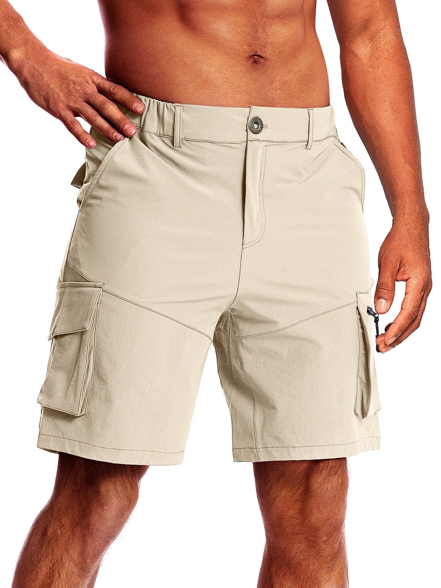 Men's Hiking Shorts Tactical Shorts Military Summer Outdoor Ripstop Breathable Shorts Bottoms Zipper Pocket