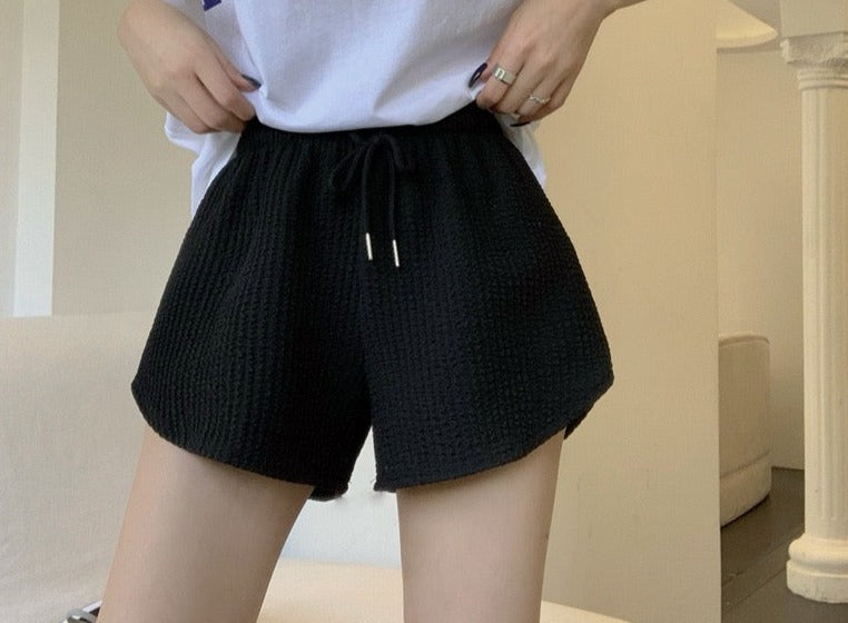 Loose Plus Size Wide Leg Shorts pants Women Summer New High Waist Casual Sports Pants