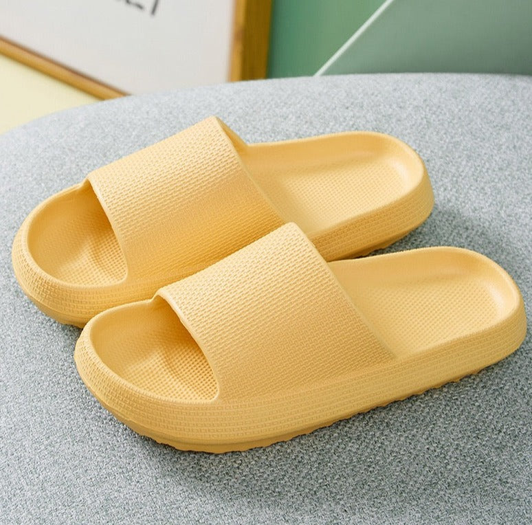 Home Slipper Thick Sole Flat Shoes Comfy Indoor Unisex Women Men Shower Anti-slip Sandal