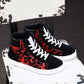 Men's high Shoes Students Canvas Breathable Sneakers