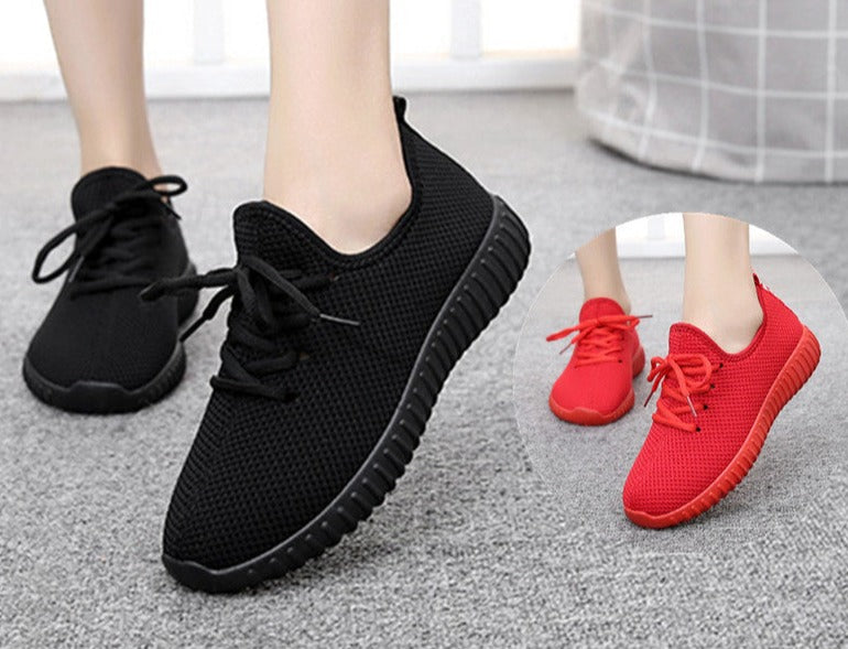 Unisex Sneaker Women All Black Sport Shoes Running Shoe