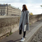 Women's Long Sleeve Fashion Wool Blend Coat Warm Long Overcoat Jacket