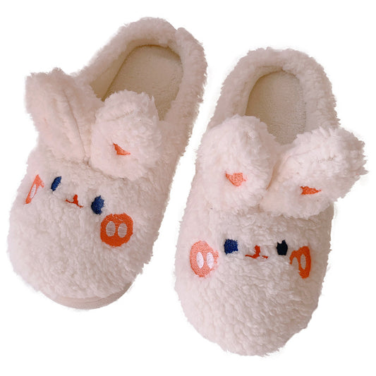 Women Winter Slippers Soft Bedroom Home Shoes Fashion Rabbit Bear Xmas Gift Indoor Slippers