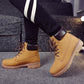 Winter Fashion Men Work Shoes PU Leather Boots Ankle Boots Shoes