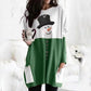 Women's Cute Christmas Printed Crewneck Long Sleeve T-shirt Tops With Pockets